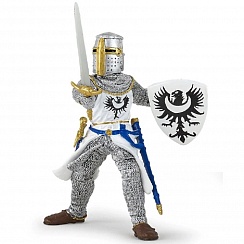 Игровая фигурка - Белый рыцарь с мечом (Papo, 39946)